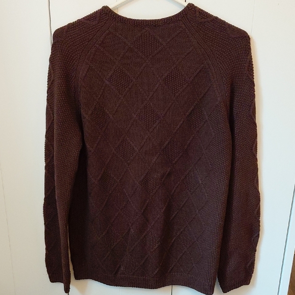 Lands' End Women's Brown Cardigan Sweater - Picture 3 of 5